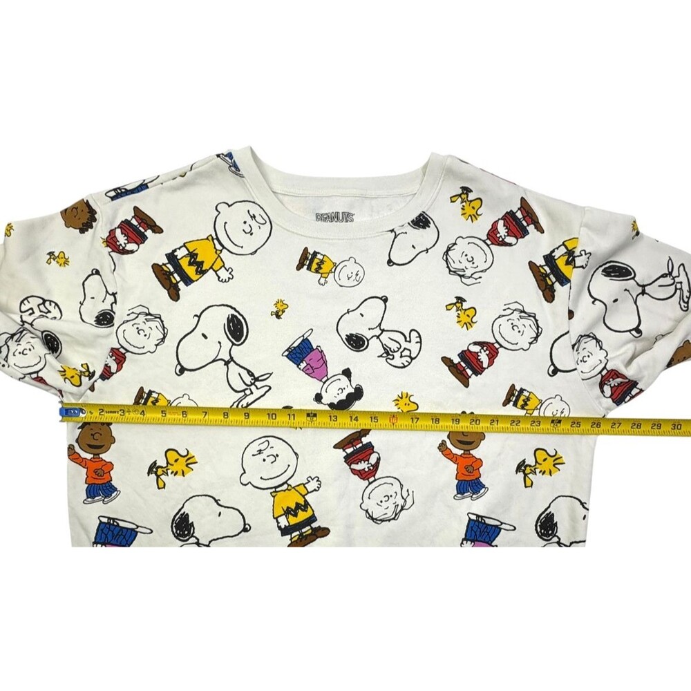 Peanuts Snoopy Charlie Brown Friends AOP Sweatshirt 3X Crewneck Pullover - Picture 8 of 11